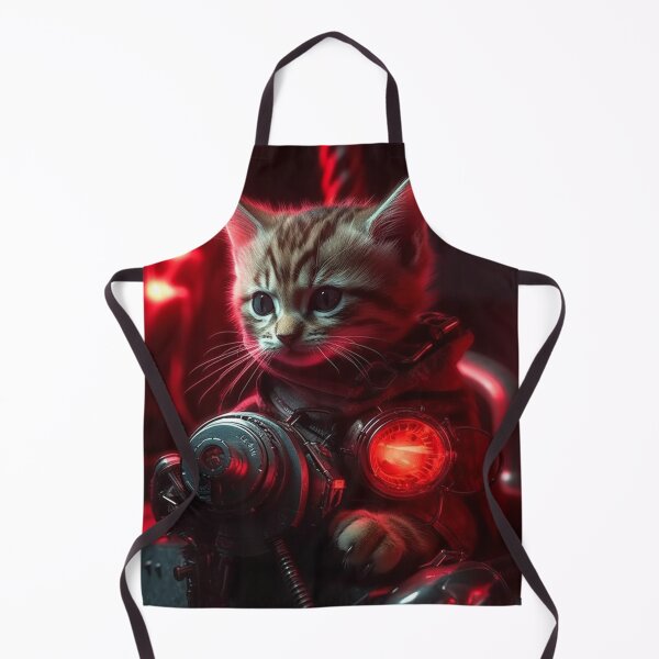 Item preview, cyberpunk dieselpunk cat designed and sold by nolutsch.
