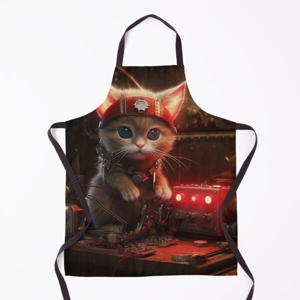 Item preview, cyberpunk dieselpunk cat designed and sold by nolutsch.
