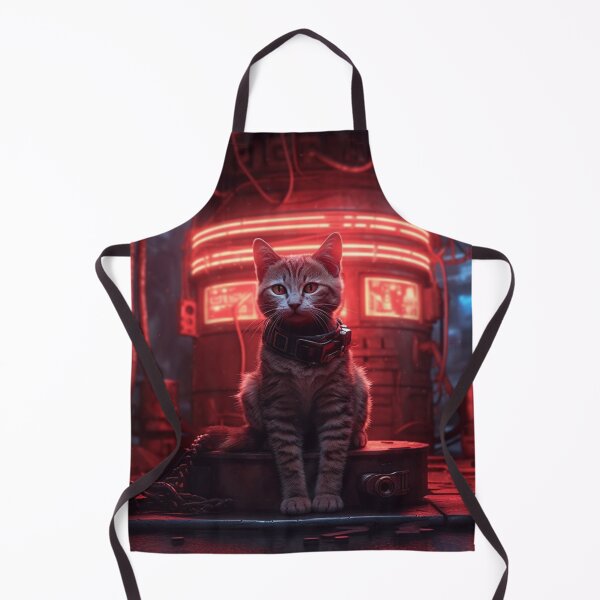 Item preview, cyberpunk dieselpunk cat designed and sold by nolutsch.