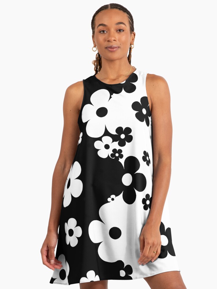 black dress with small white flowers Josie Black and White Floral Dress *S-3XL* | Women's Clothing main image 0