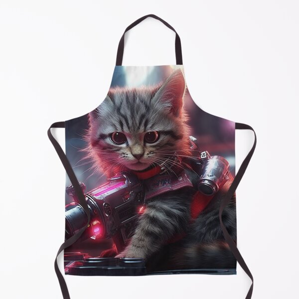 Item preview, cyberpunk dieselpunk cat designed and sold by nolutsch.