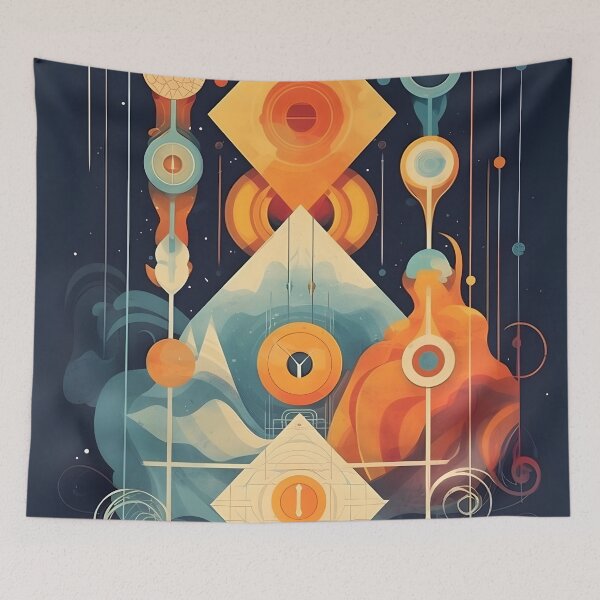 Item preview, Kharma  ELEMENTOS abstract imagination Classic designed and sold by DaytoNightCo.