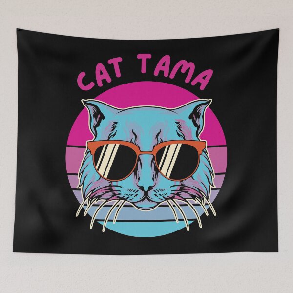 Item preview, Retro Cat Tama Design Variant  designed and sold by Harsh  Katariya.