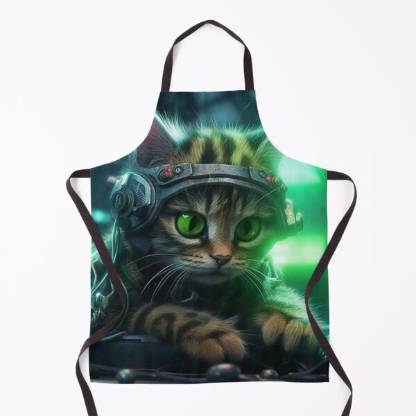 Item preview, cyberpunk dieselpunk cat designed and sold by nolutsch.