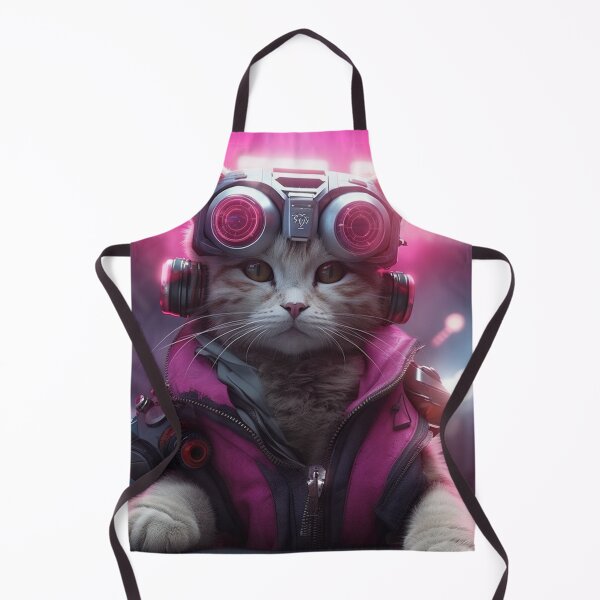 Item preview, cyberpunk dieselpunk cat designed and sold by nolutsch.