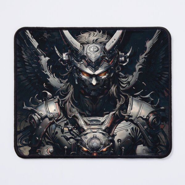 Item preview, Warrior With Horned Helmet and Feathered Wings designed and sold by ByteyCreatives.
