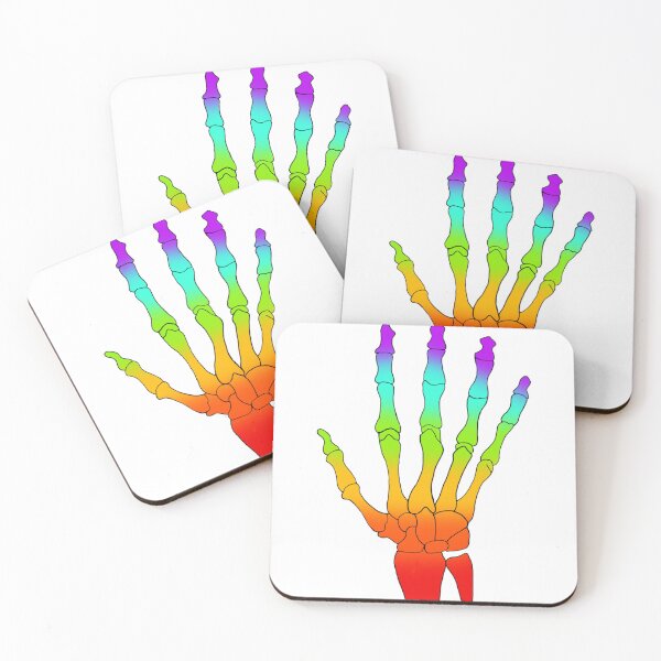 Item preview, Rainbow Skeleton Hand designed and sold by SpiderKaseySto.