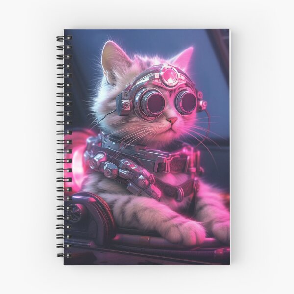 Item preview, cyberpunk dieselpunk cat designed and sold by nolutsch.