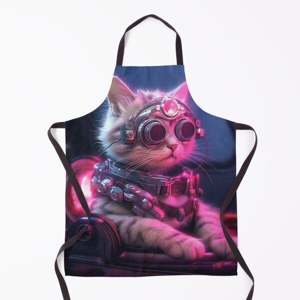 Item preview, cyberpunk dieselpunk cat designed and sold by nolutsch.