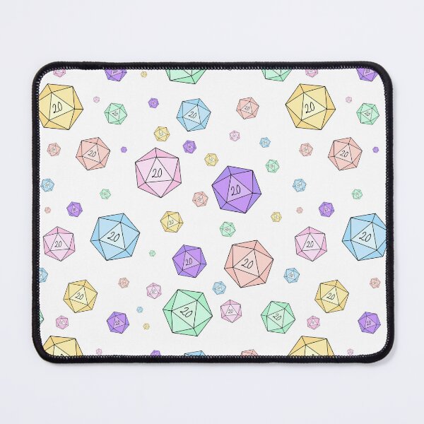 Item preview, Pastel D20 Dice Pattern Nat 20 designed and sold by AMHKorni.