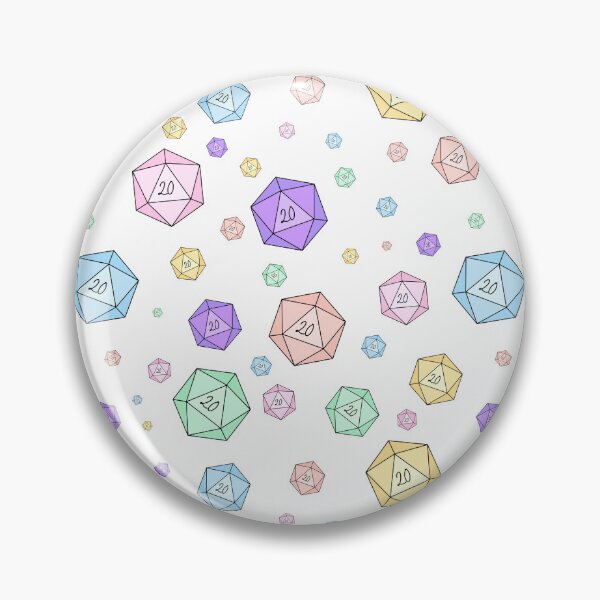 Item preview, Pastel D20 Dice Pattern Nat 20 designed and sold by AMHKorni.