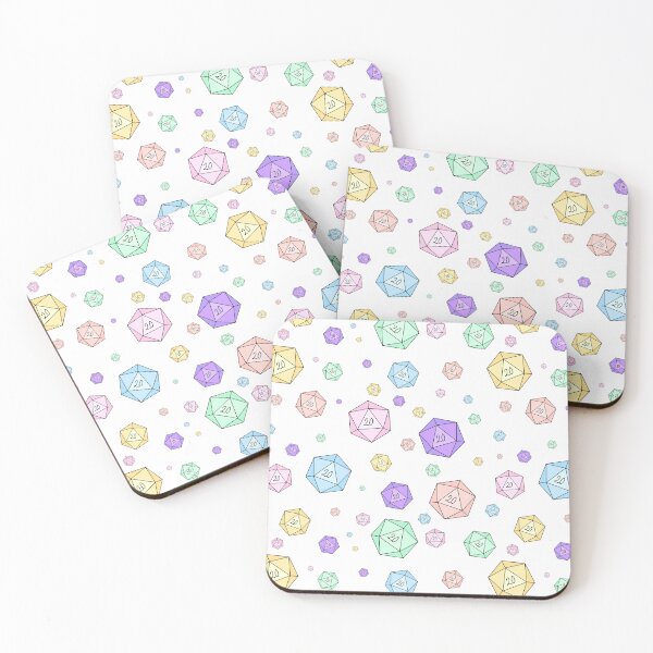 Item preview, Pastel D20 Dice Pattern Nat 20 designed and sold by AMHKorni.