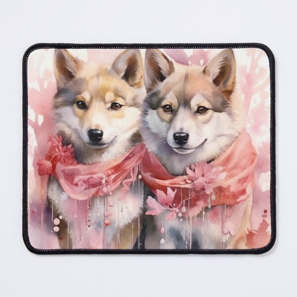 Item preview, Watercolor Wolfdogs designed and sold by Nocturne  Paws.