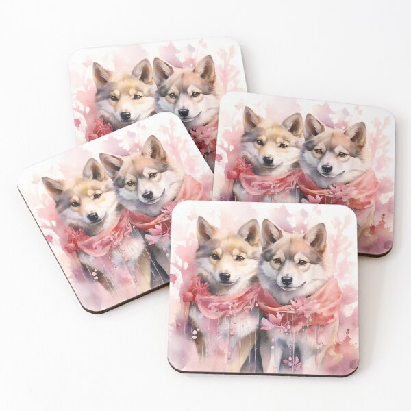 Item preview, Watercolor Wolfdogs designed and sold by Nocturne  Paws.