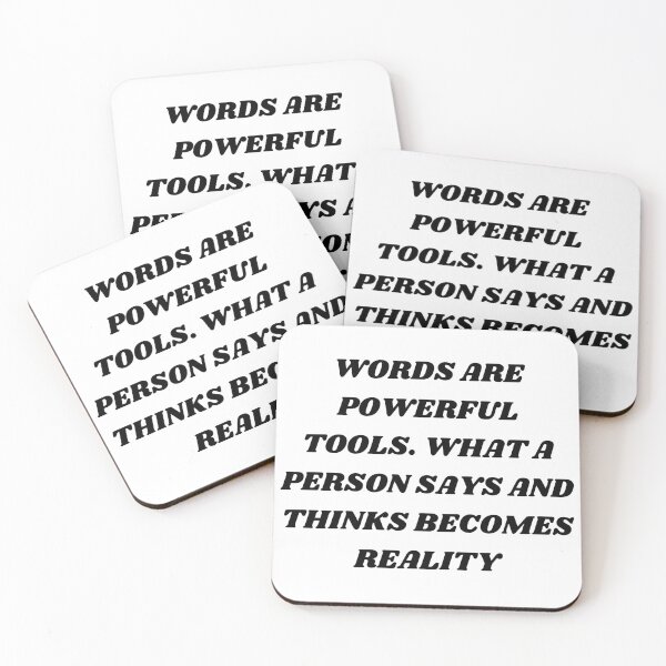 Item preview, Words are powerful tools.What a person says and thinks becomes reality designed and sold by Kuitoo.