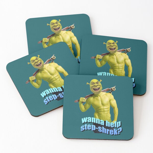Item preview, Step-Shrek Is Asking for Help Shrek Cursed Meme designed and sold by FrittsAseel0.