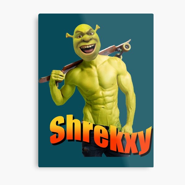 Screaming Shrek  Metal Print for Sale by SunnyMoonCrafts