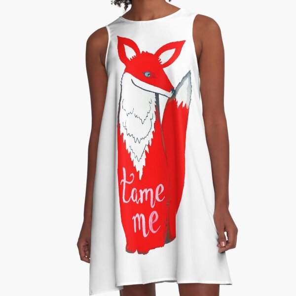 Fantastic Mr. Fox, Tame Me, fox, kosharek art, the Little Prince A-Line Dress