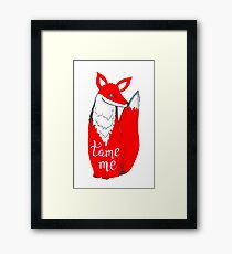 Fantastic Mr. Fox, Tame Me, fox, kosharek art, the Little Prince Framed Print