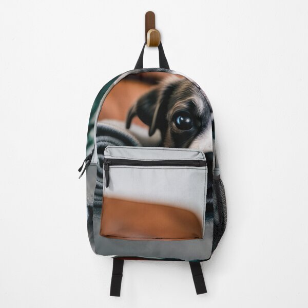 Item preview, Little dog on gray carpet. designed and sold by Reunimage.