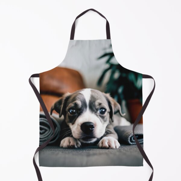 Item preview, Little dog on gray carpet. designed and sold by Reunimage.