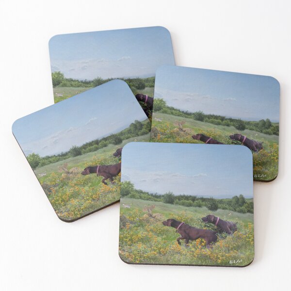 Item preview, German shorthaired pointers , Bird hunting  designed and sold by TammyHunterArt.