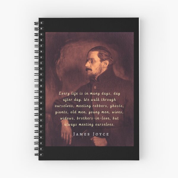 Item preview, James Joyce portrait and quote: Every life is in many days, day after day. .. designed and sold by artbleed.