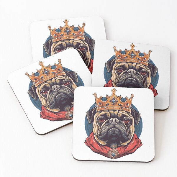 Item preview, Pug I the King designed and sold by Ritacaloe.