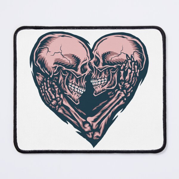 Item preview, Skull Couple Heart designed and sold by MickeyLavender.