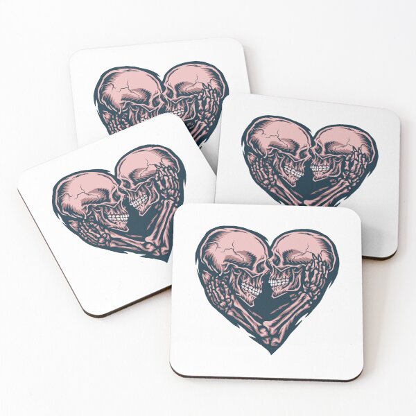 Item preview, Skull Couple Heart designed and sold by MickeyLavender.