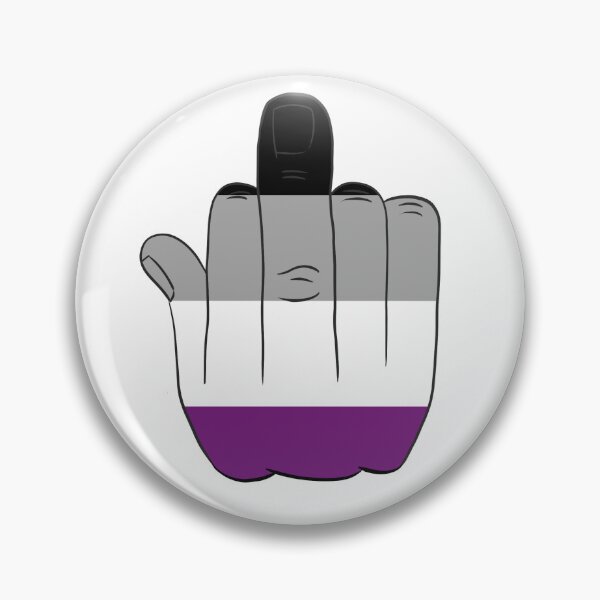 Item preview, Prideflag Asexual Middlefinger LGBTQIA designed and sold by RoronoaRica.