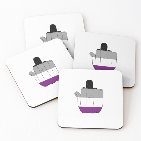 Item preview, Prideflag Asexual Middlefinger LGBTQIA designed and sold by RoronoaRica.