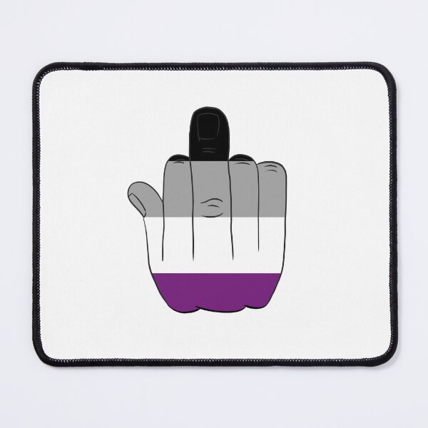 Item preview, Prideflag Asexual Middlefinger LGBTQIA designed and sold by RoronoaRica.