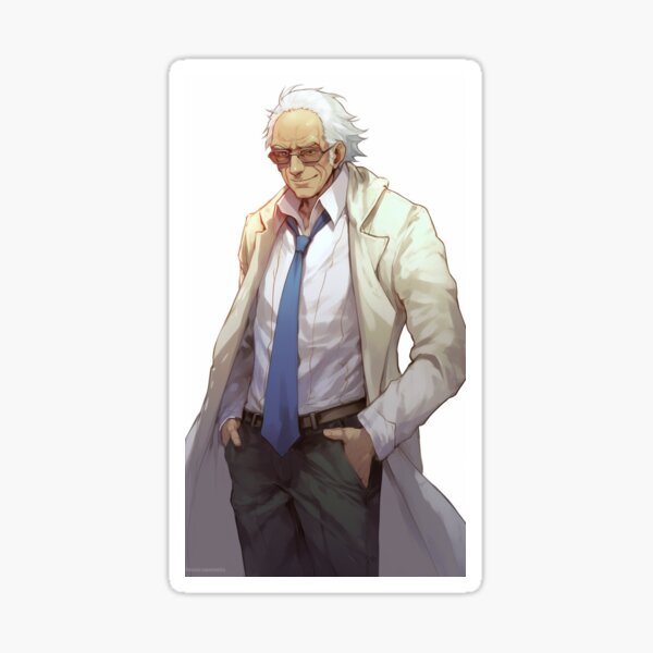 Bernie Sanders as a character from popular anime