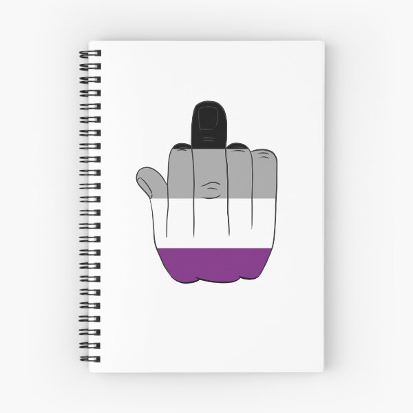Item preview, Prideflag Asexual Middlefinger LGBTQIA designed and sold by RoronoaRica.
