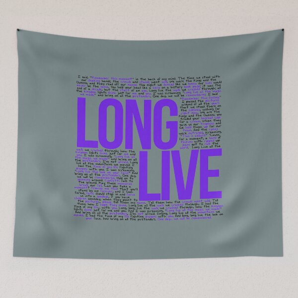 Item preview, Long Live (All Lyrics)  designed and sold by Arlington258.