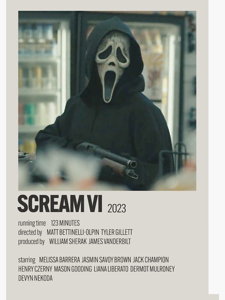 SCREAM 6 - SCREAM VI - 2023 - POSTER in 2023  Scary movies, Asthetic  picture money, Scream