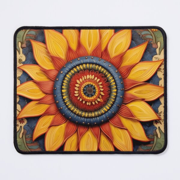 Item preview, Sunflower, folk art style designed and sold by SBD-Shop.