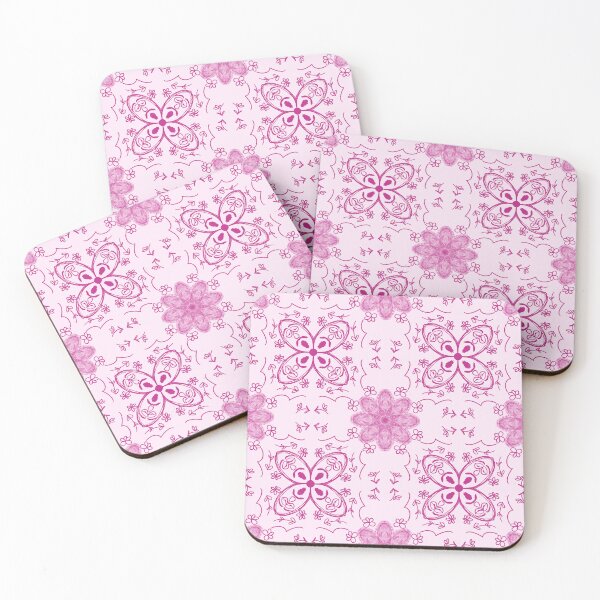 Item preview, Beatnik Flower Faces in Pink designed and sold by KathyLav.