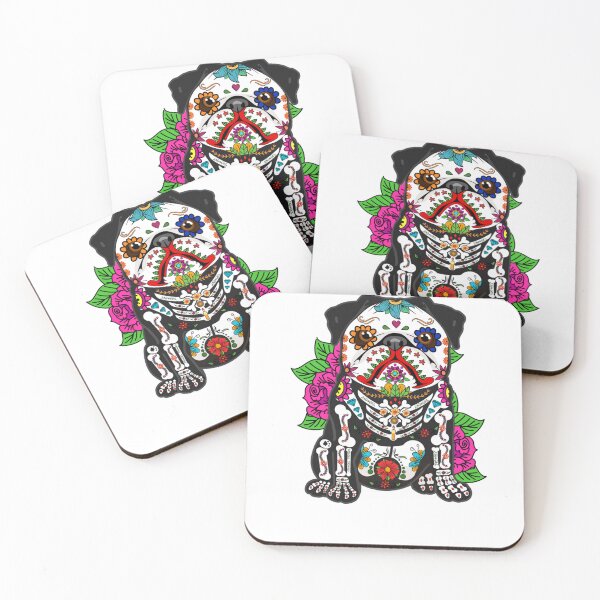 Item preview, Pug dia de los muertos day designed and sold by ArtShopHurri.