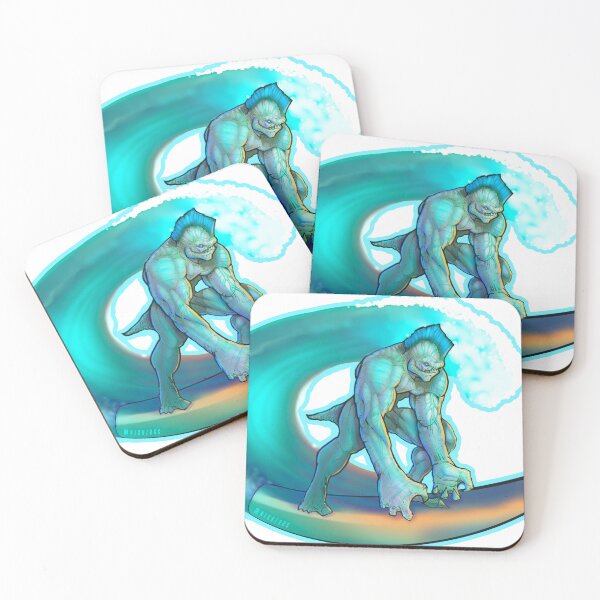 Item preview, Diseño de monstruo de surf estilo cómic designed and sold by nickzucc.