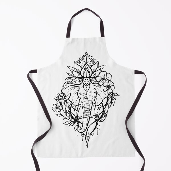 Artikelvorschau, Blumenelefant-Lotus entworfen und verkauft von CuteTattoo.