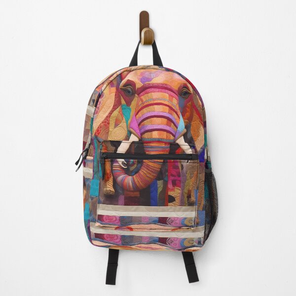 Item preview, Elephant with quilt design designed and sold by ZombiOctopi.