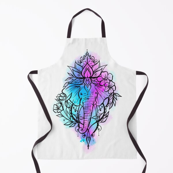 Artikelvorschau, Blumenelefant-Lotus entworfen und verkauft von CuteTattoo.