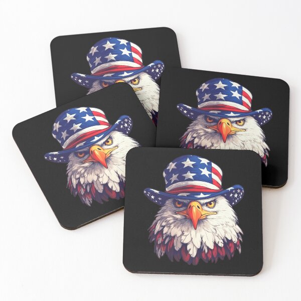Item preview, American eagle wearing a uncle sam hat designed and sold by mixzer.