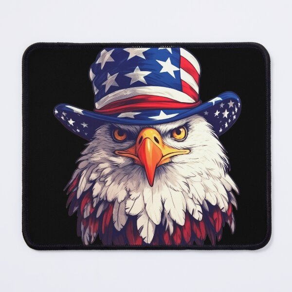 Item preview, American eagle wearing a uncle sam hat designed and sold by mixzer.