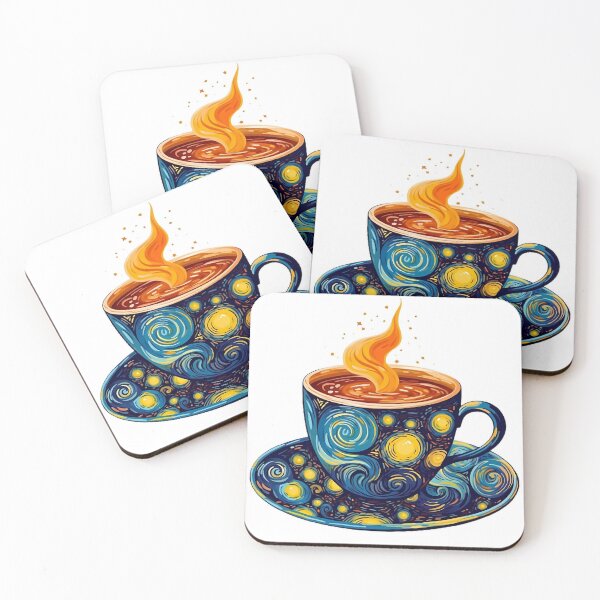 Item preview, Starry night cup of coffee designed and sold by Galore-Patterns.