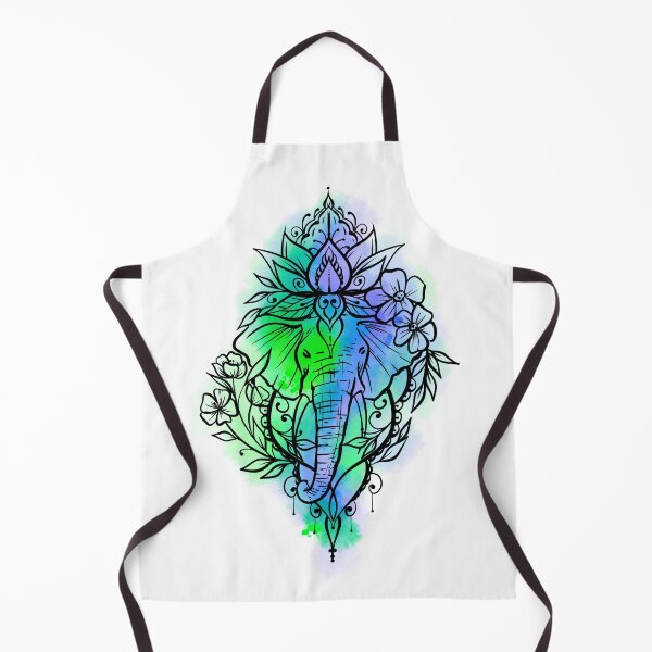 Artikelvorschau, Blumenelefant-Lotus entworfen und verkauft von CuteTattoo.