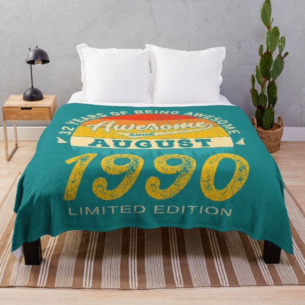 Item preview, 32 Year Old Awesome Since August 1990 32nd Birthday DM50709 designed and sold by dpvuwwbhfz70.