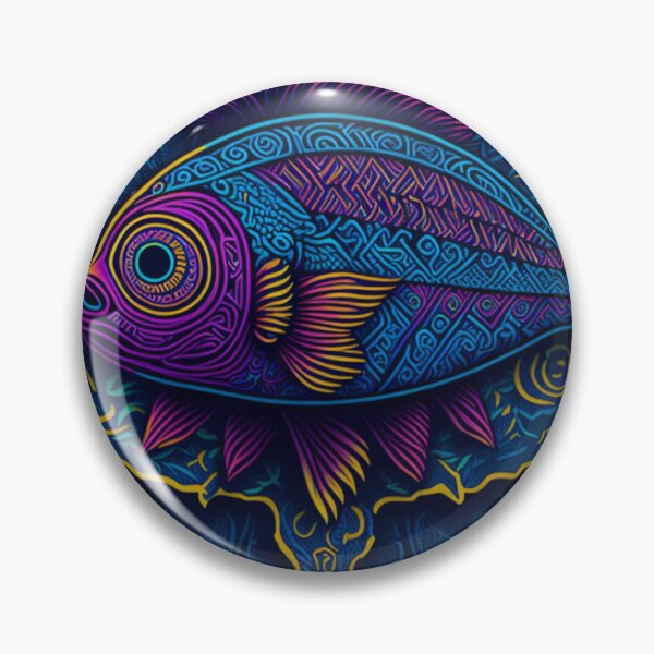 Artikelvorschau, Grafik im Fisch-Mandala-Stil entworfen und verkauft von shokA Design.
